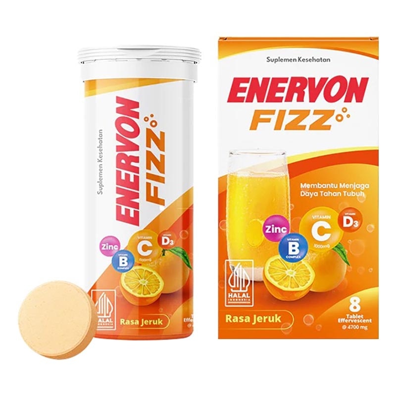 Fizz Effervescent Rasa Jeruk Tablet 8'S