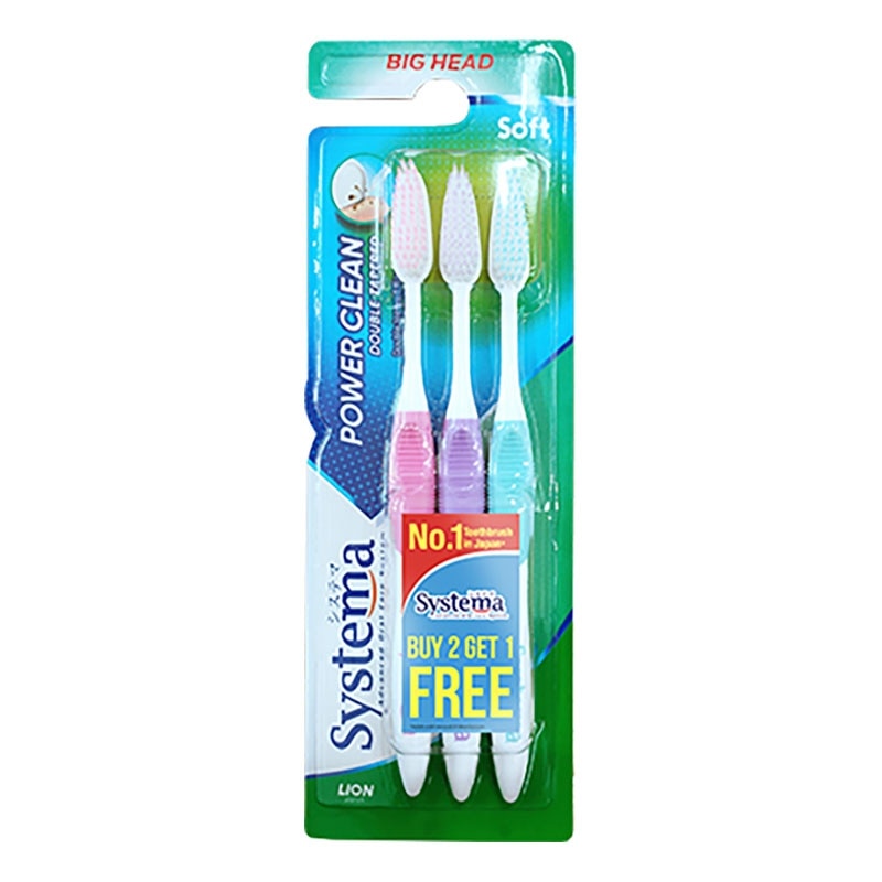 Sikat Gigi Power Clean Big Head 3'S