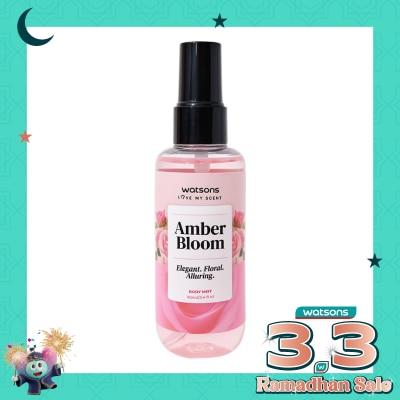 WATSONS Love My Scent Amber Bloom Body Mist 100ml