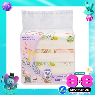 WATSONS - Mini Soft Pack Tissue 4 X 80'S image