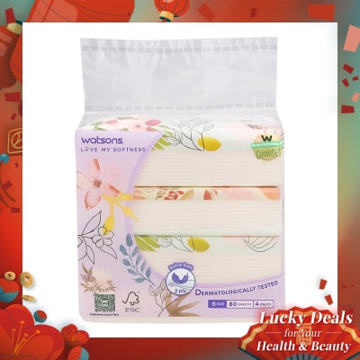 WATSONS Mini Soft Pack Tissue 4 X 80'S
