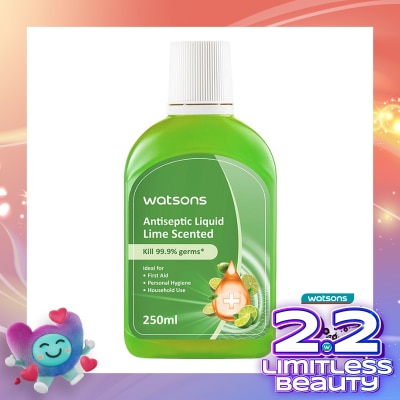 WATSONS Antiseptic Liquid Lime Scented 250ml