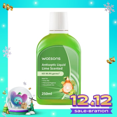 WATSONS Antiseptic Liquid Lime Scented 250ml