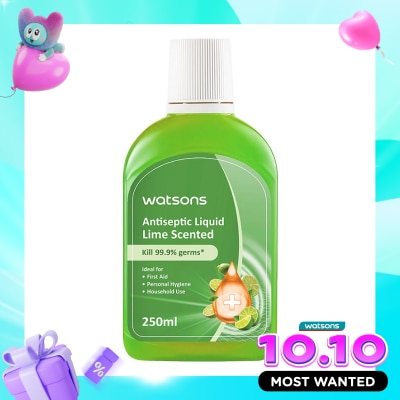 WATSONS COLLECTION Antiseptic Liquid Lime Scented 250ml image