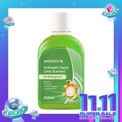 WATSONS Antiseptic Liquid Lime Scented 250ml