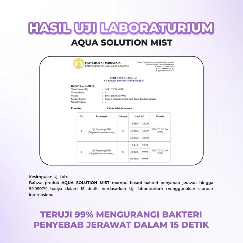 Aqua Solution Mist with Hypochlorous Acid 100 ml