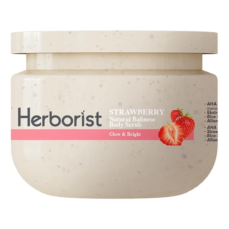 Natural Balinese Body Scrub AHA-BHA-PHA Strawberry 200g