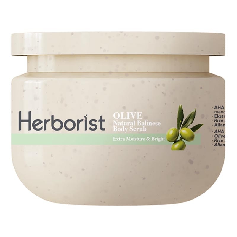 Natural Balinese Body Scrub AHA-BHA-PHA Olive 200g