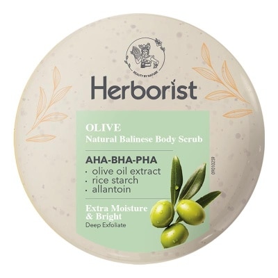 HERBORIST Natural Balinese Body Scrub AHA-BHA-PHA Olive 200g