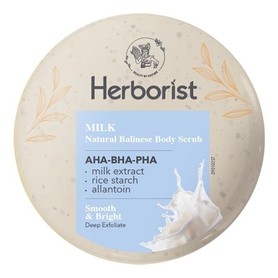HERBORIST Natural Balinese Body Scrub AHA-BHA-PHA Milk 200g