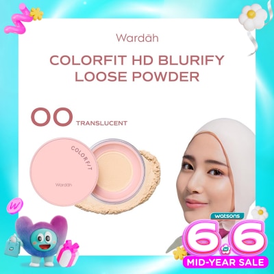 WARDAH - Colorfit HD Blurify Loose Powder 00 Translucent 15g