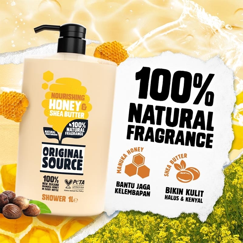 Body Wash Honey & Shea Butter 1L