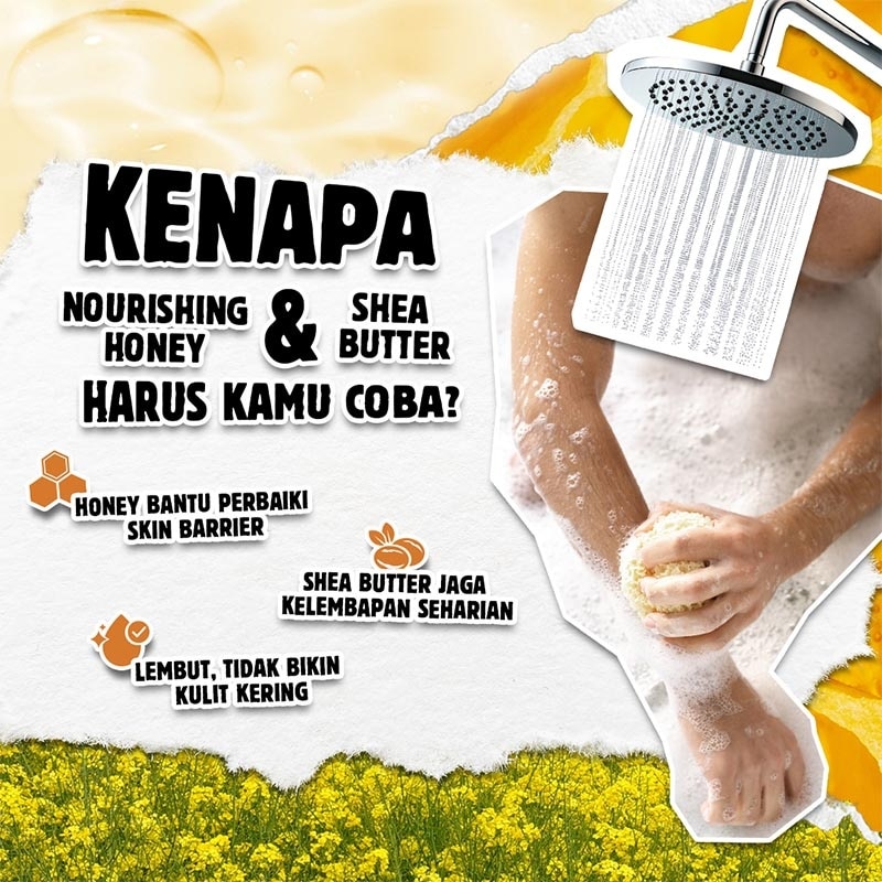 Body Wash Honey & Shea Butter 1L