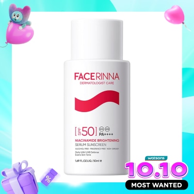 FACERINNA Niacinamide Brightening Serum Sunscreen SPF 50 PA++++ 50ml image