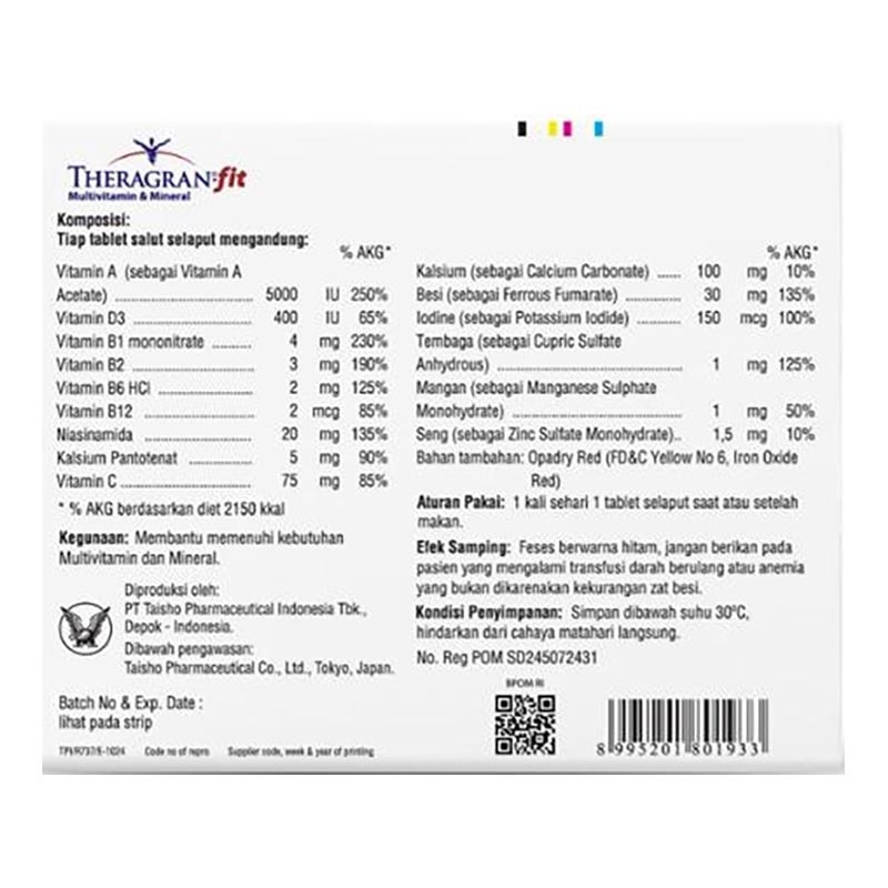 Theragran-fit 4'S (Strip)
