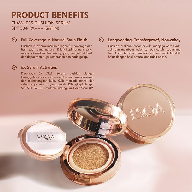 Flawless Cushion Serum SPF 50+ PA+++ Satin Granola 15g