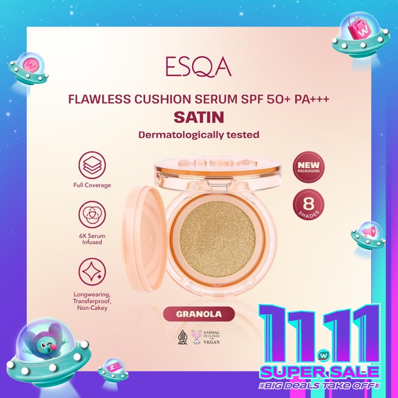 Flawless Cushion Serum SPF 50+ PA+++ Satin Granola 15g