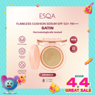 ESQA - Flawless Cushion Serum SPF 50+ PA+++ Satin Granola 15g