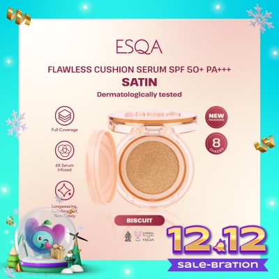 ESQA Flawless Cushion Serum SPF 50+ PA+++ Satin Biscuit 15g