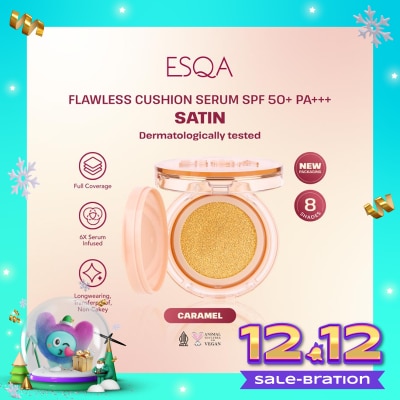 ESQA Flawless Cushion Serum SPF 50+ PA+++ Satin Caramel 15g