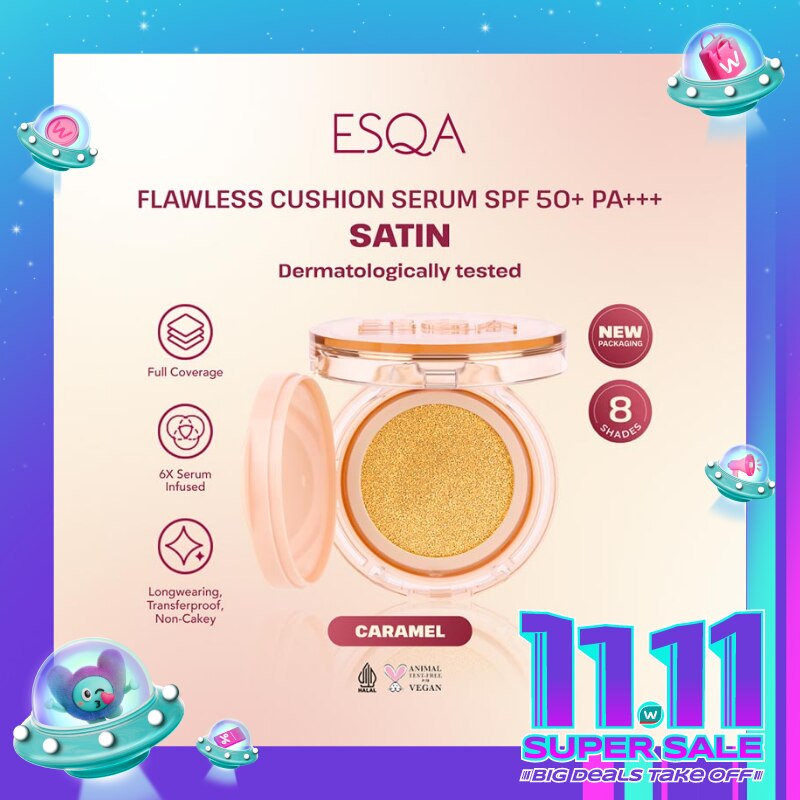 Flawless Cushion Serum SPF 50+ PA+++ Satin Caramel 15g