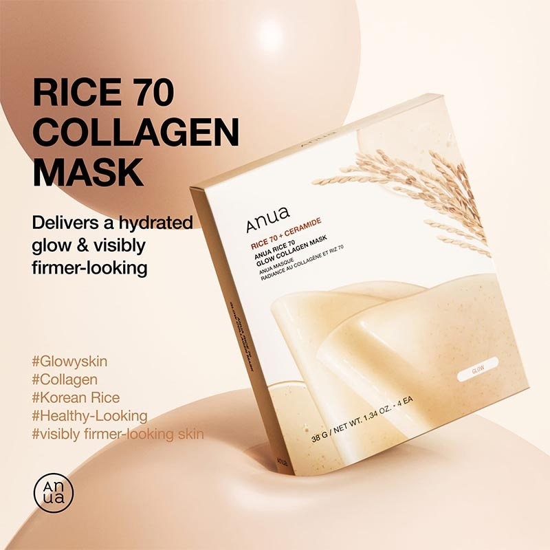 Rice 70 Glow Collagen Mask 1'S