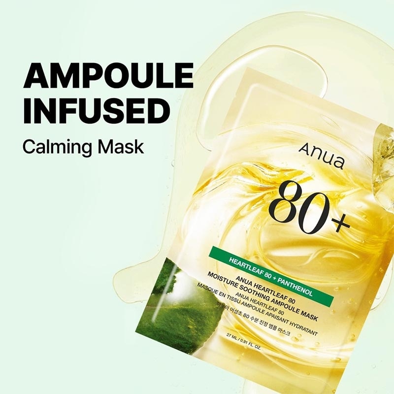 Heartleaf 80% Mosture Soothing Ampoule Mask 27ml