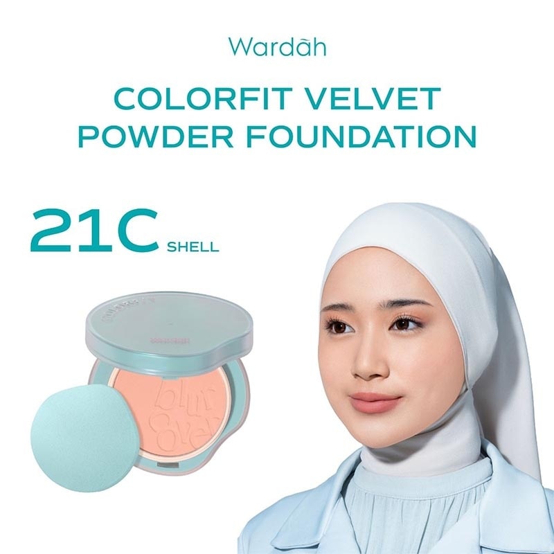 Colorfit Velvet Powder Foundation 21C Shell 11g