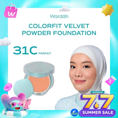 WARDAH - Colorfit Velvet Powder Foundation 31C Parfait 11g