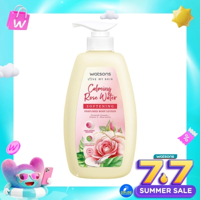 WATSONS COLLECTION - Relaxing Rose Water Softening Perfumed Body Lotion 550ml