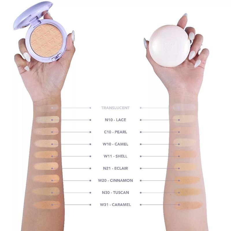 C.O.A Center of Attention Ultra Cover Long-Lasting Powder Foundation W10 - Camel 10.5g
