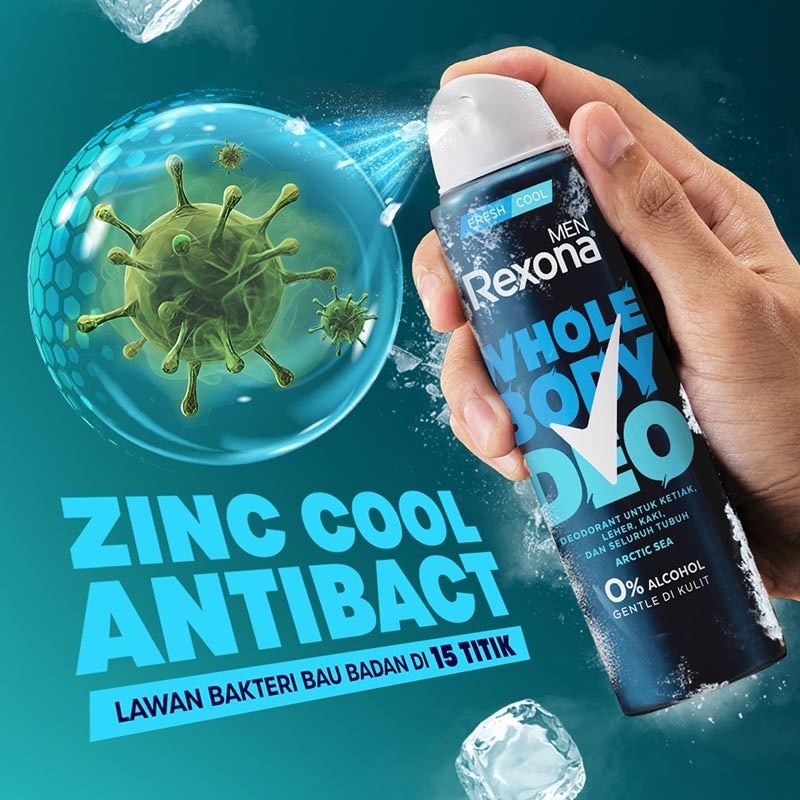 Men Aerosol Deodorant Spray Arctic Sea 150ml