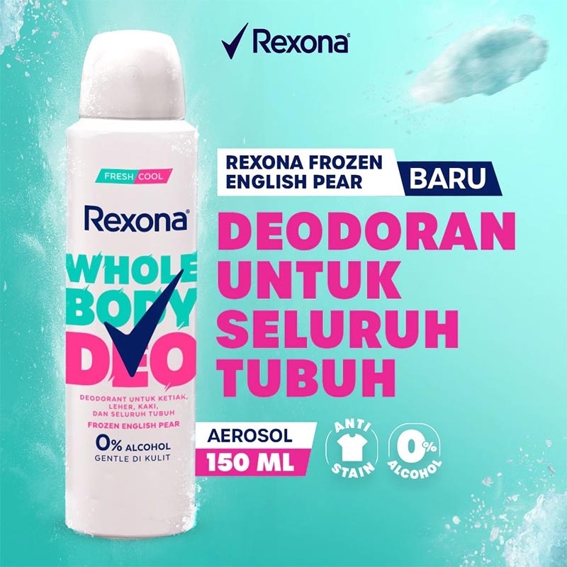 Women Aerosol Deodorant Spray Frozen English Pear 150ml