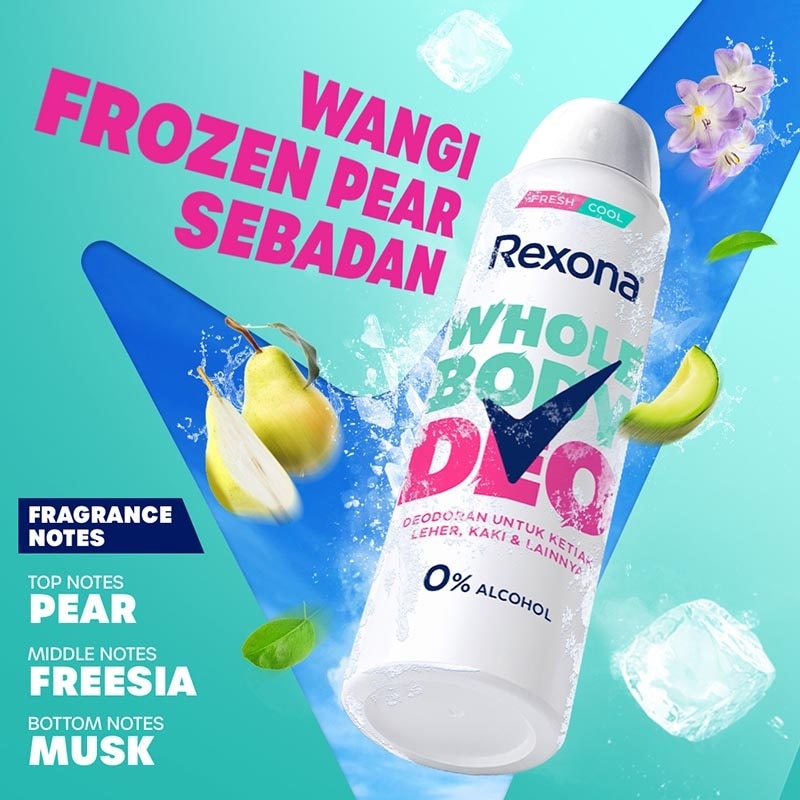 Women Aerosol Deodorant Spray Frozen English Pear 150ml