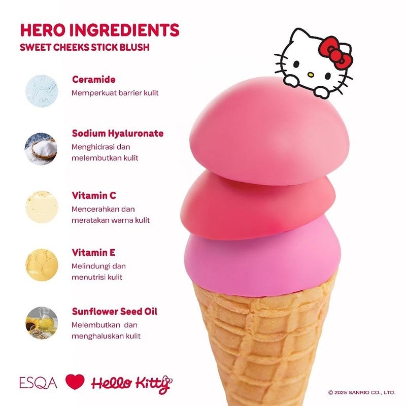 Hello Kitty Sweet Cheeks Stick Blush Cutie