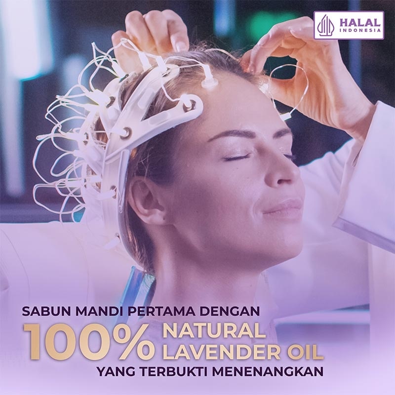 Sabun Mandi Cair Hijab Series Lavender & Chamomile Pouch 800ml