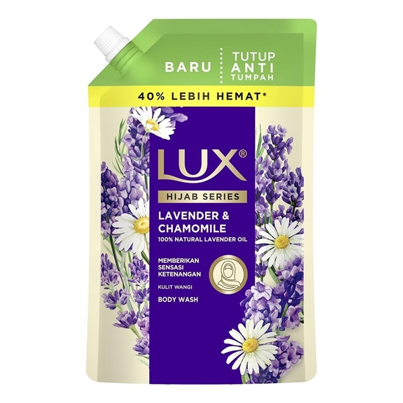 Sabun Mandi Cair Hijab Series Lavender & Chamomile Pouch 800ml
