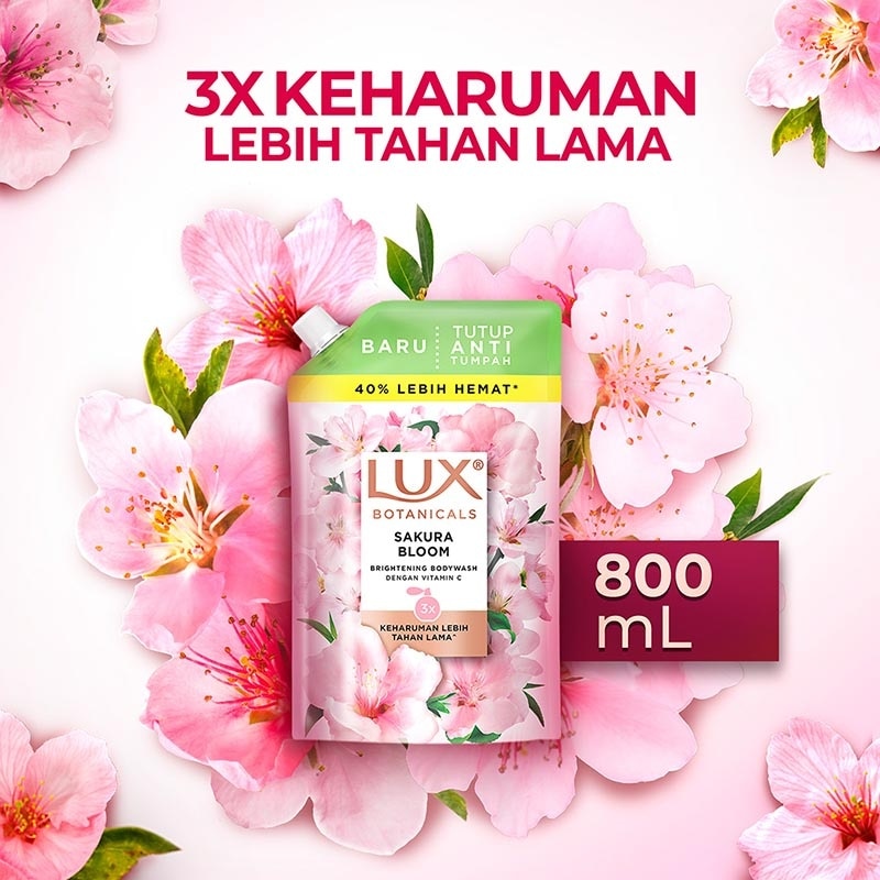 Sabun Mandi Cair Botanicals Sakura Bloom Pouch 800ml