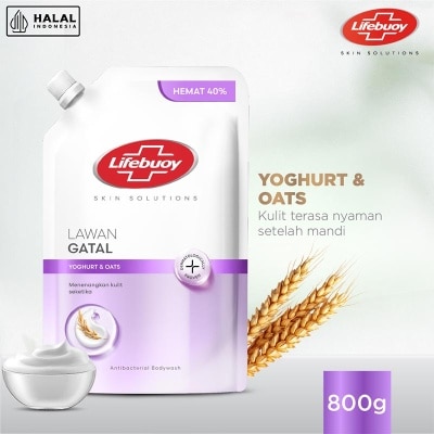 LIFEBUOY Sabun Mandi Cair Yoghurt Pouch 800g