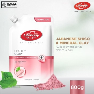 LIFEBUOY Sabun Mandi Cair Japanese Shiso Pouch 800g