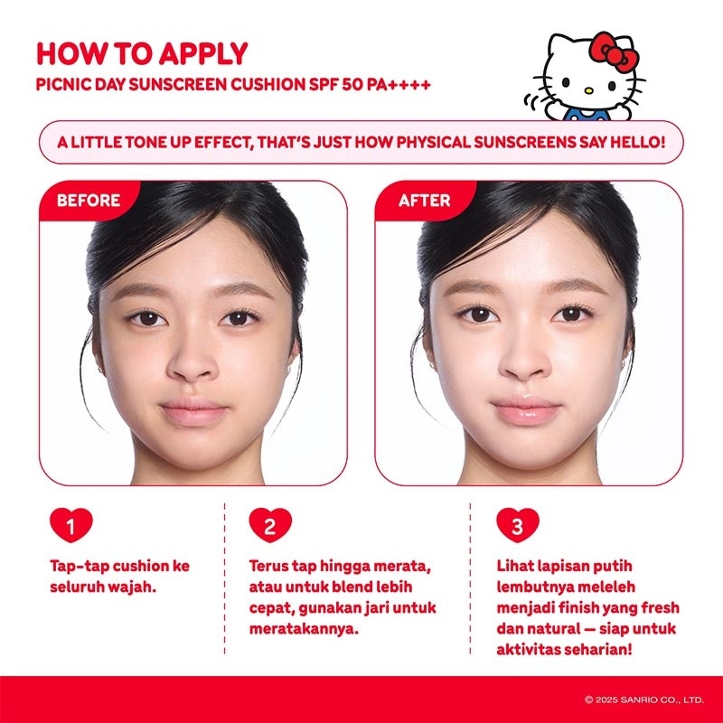 Hello Kitty Picnic Day Sunscreen Cushion 50 PA++++