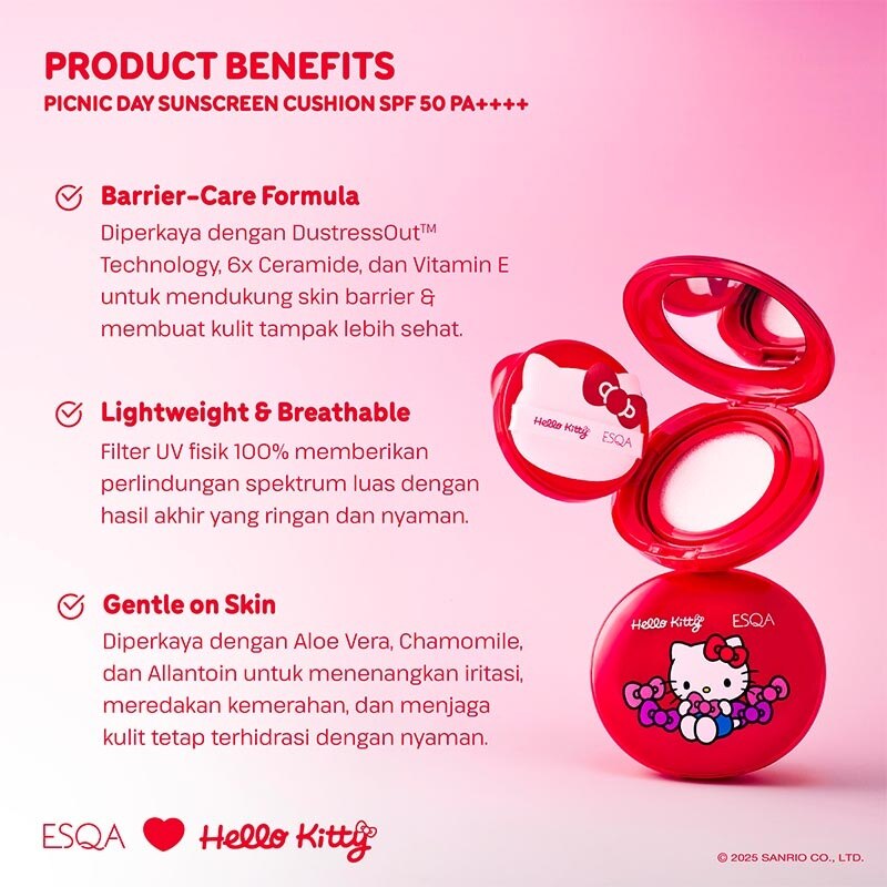 Hello Kitty Picnic Day Sunscreen Cushion 50 PA++++
