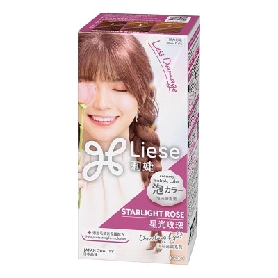 LIESE - Creamy Hair Bubble Hair Color Cat Pewarna Rambut Starlight Rose