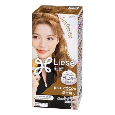 LIESE - Creamy Hair Bubble Hair Color Cat Pewarna Rambut Rich Cocoa