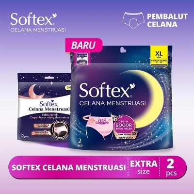 SOFTEX - Celana Menstruasi XL 2'S