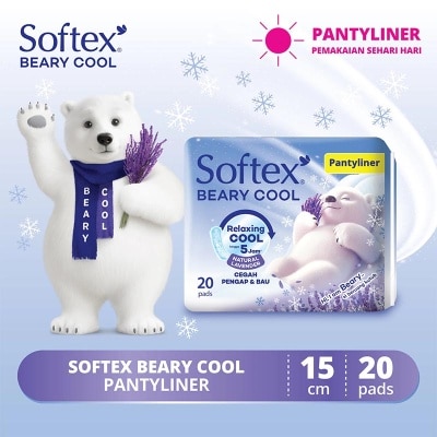 Softex - Beary Cool Pantyliner 15cm 20'S