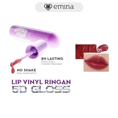 EMINA - Glosszilla Lightweight Lip Jelly Vinly 01 Redwood Remix 3 g