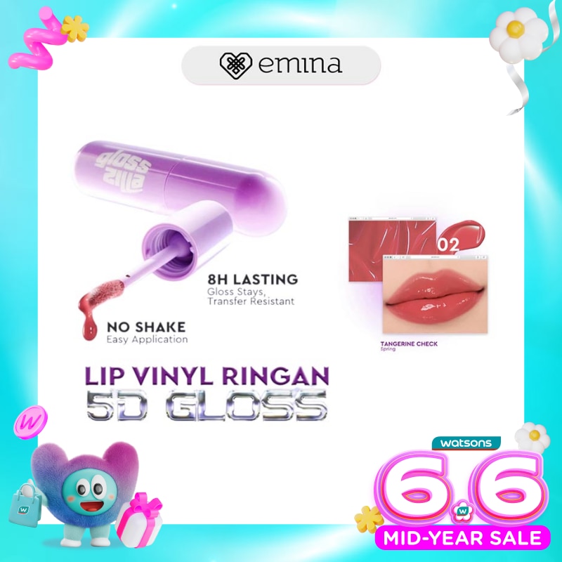 Glosszilla Lightweight Lip Jelly Vinly 02 Tangerine Check 3 g