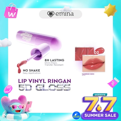EMINA - Glosszilla Lightweight Lip Jelly Vinly 02 Tangerine Check 3 g
