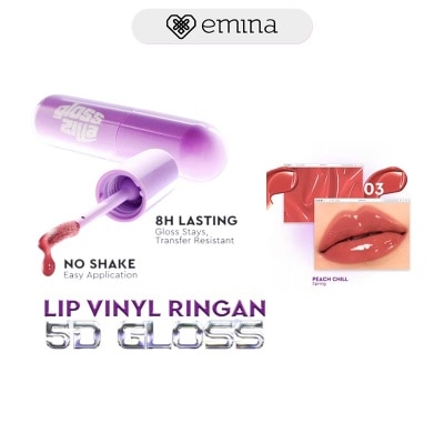 EMINA - Glosszilla Lightweight Lip Jelly Vinly 03 Peach Chill 3 g